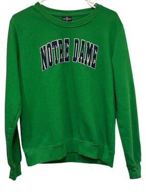 Women's Colosseum Embroidered Notre Dame Crewneck